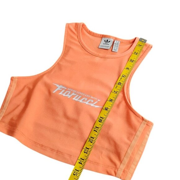 Adidas x Fiorucci Womens Crop Top, Orange, Athletic, Tank, Workout, Gym, Size M - Picture 7 of 7